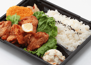 お得なお弁当　唐揚げコロッケ弁当